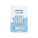 Powerology 1.5V Type-c Rechargeable Lithium-ion Battery AAA Battery 4pcs Per Pack