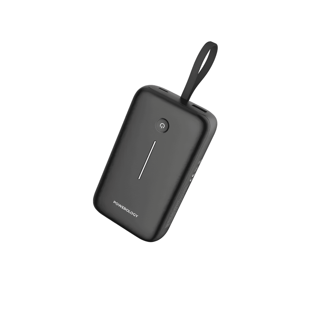 Powerology PD20W 10000mAh Power Bank  Built-in 30CM Type-C Cable
