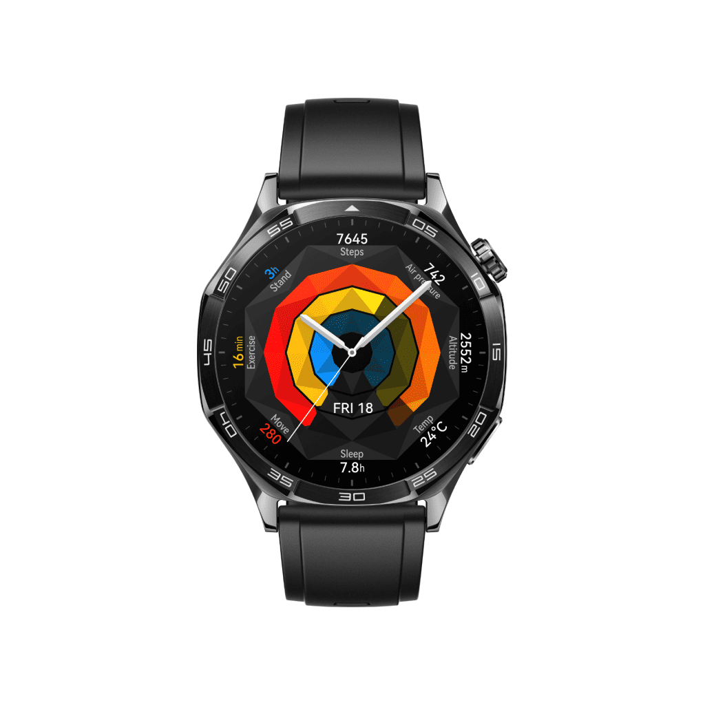 Huawei Watch GT 5 46MM (Black Silicon Strap)