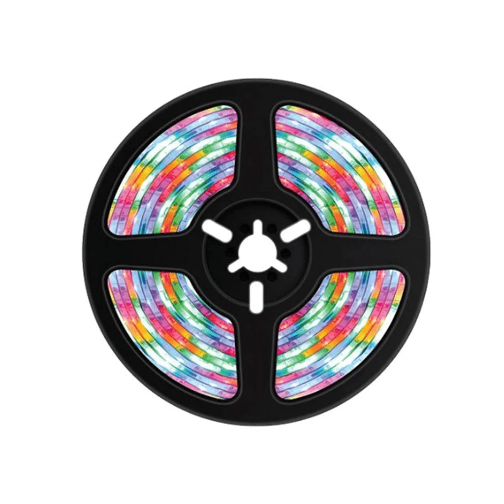 Porodo Blue 16.4 Ft Sound Reactive RGB Strip Light with 44 Key Remote