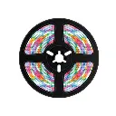 Porodo Blue 16.4 Ft Sound Reactive RGB Strip Light with 44 Key Remote