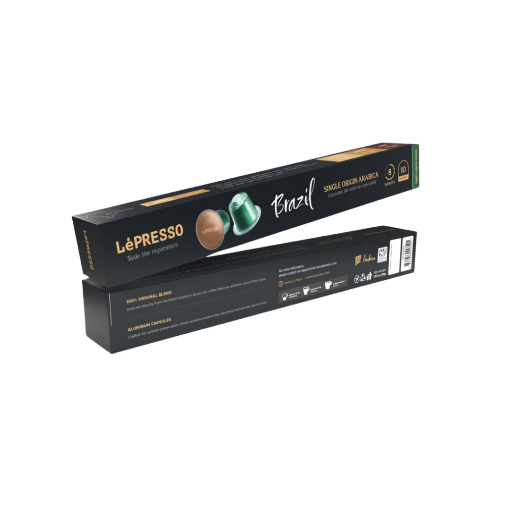 Lepresso Aluminum Capsules for Nespresso Blended (Pack of 10)