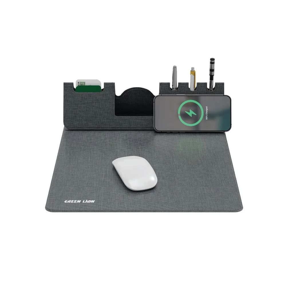 Green Lion Mouse Pad Wireless Charger