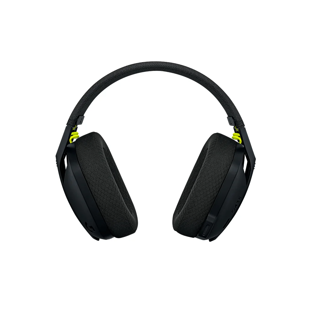 Logitech G435 LIGHTSPEED Wireless Gaming Headsets (Black and Neon Yellow)