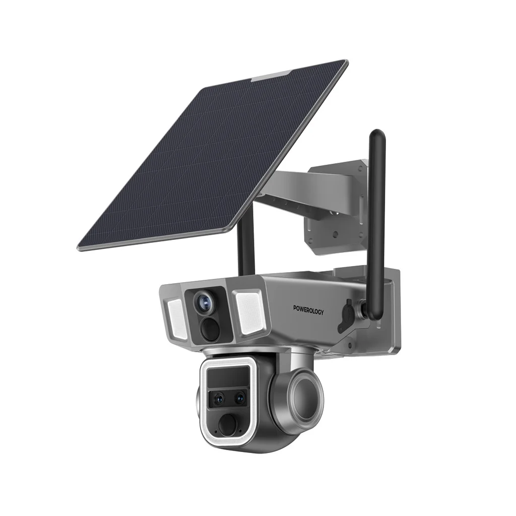 Powerology Powerology 4G-WiFi 360° Dual Lens Outdoor Camera