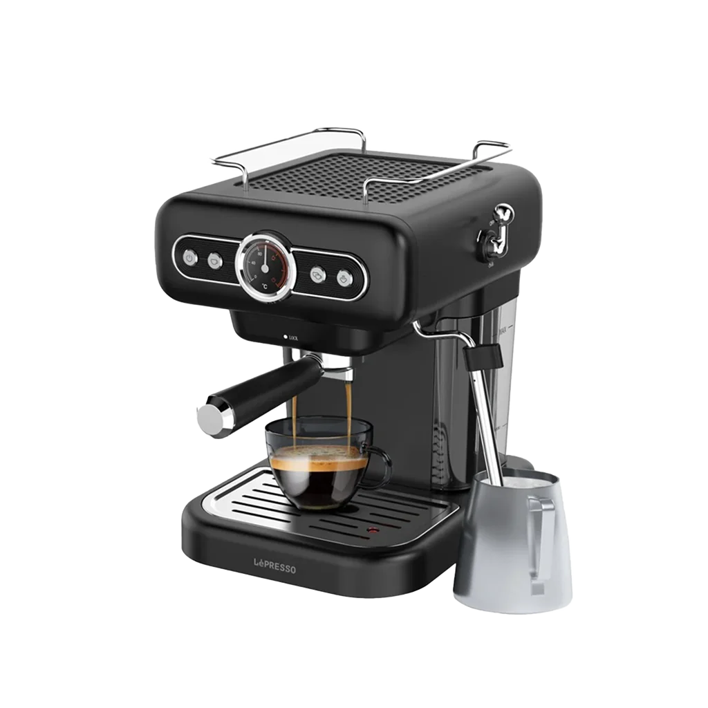 LePresso Retro Espresso Boiler Machine Gauge and Milk Steamer