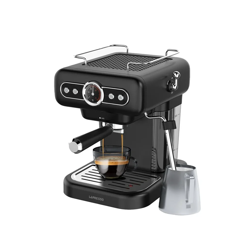 LePresso Retro Espresso Boiler Machine Gauge and Milk Steamer