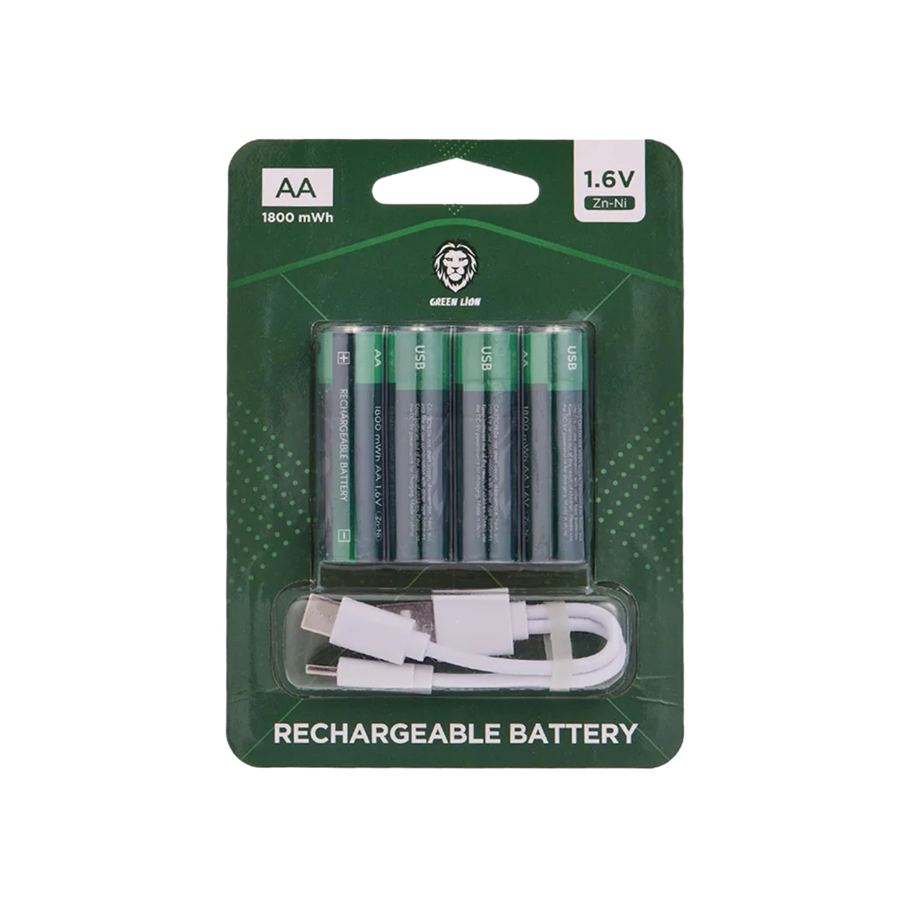 Green Lion Rechargeable Battery AA (4pcs/pack)