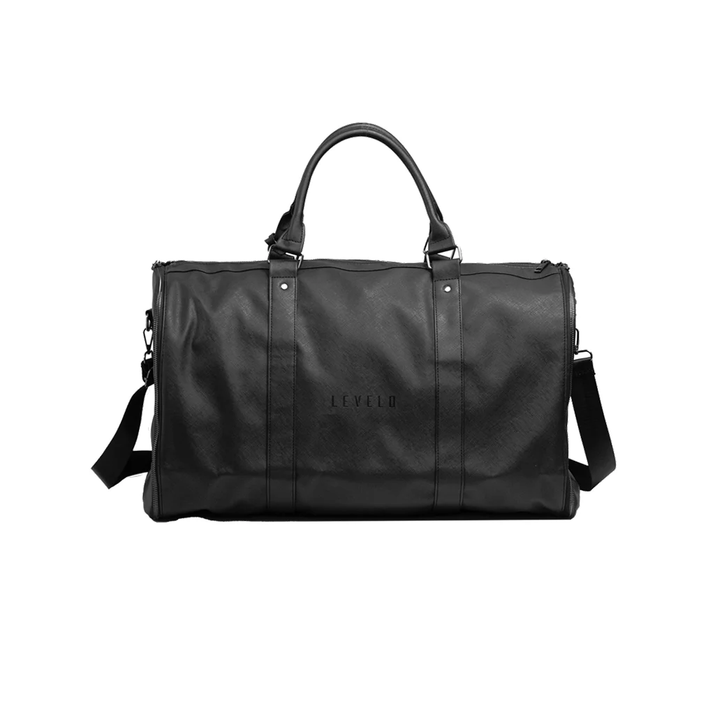 Levelo All In Style Saffiano Leather Travel Duffle Bag