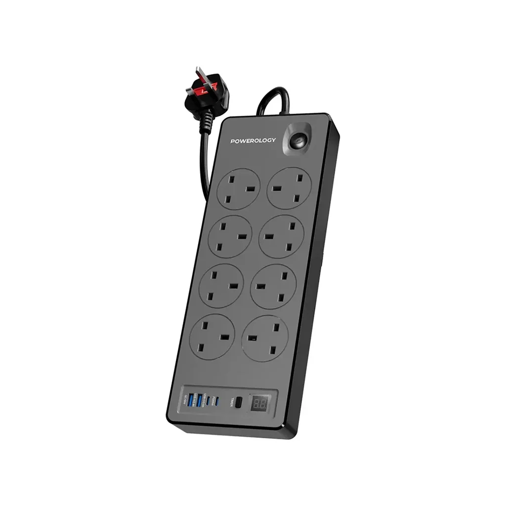 Powerology 8AC 2990W Power Strip PD 20W