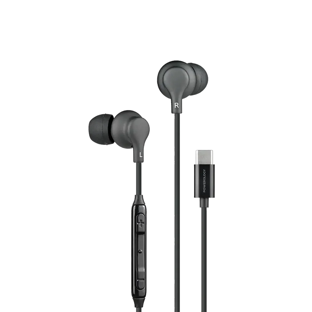 Powerology Type-C In-Ear Stereo Earphones 