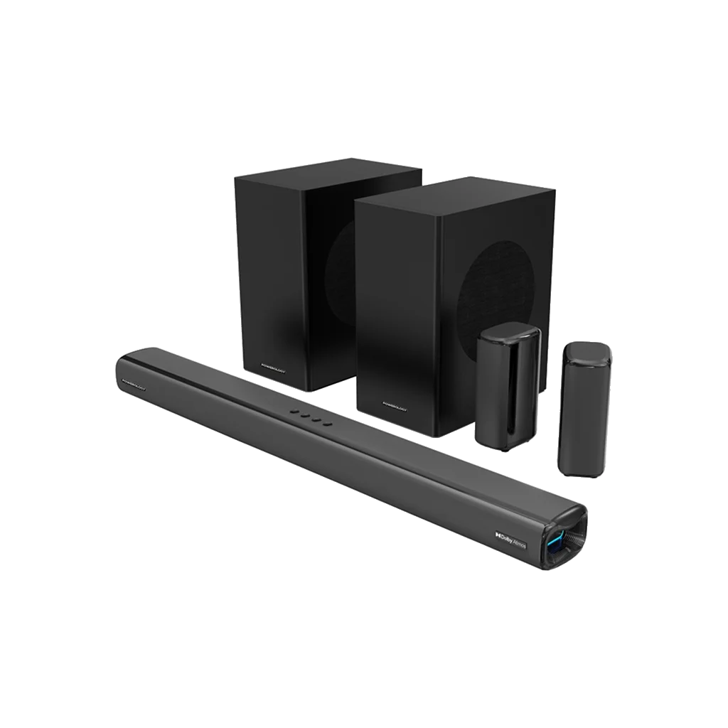 Powerology 5.2.4CH Dual Woofer Wireless Soundbar
