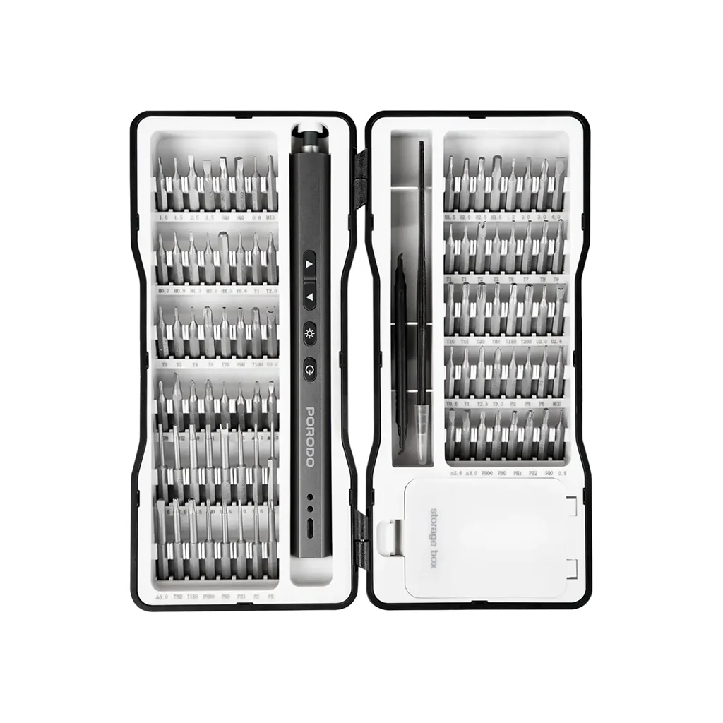 Porodo TechFix 97‑In‑1 Electric Screwdriver Kit