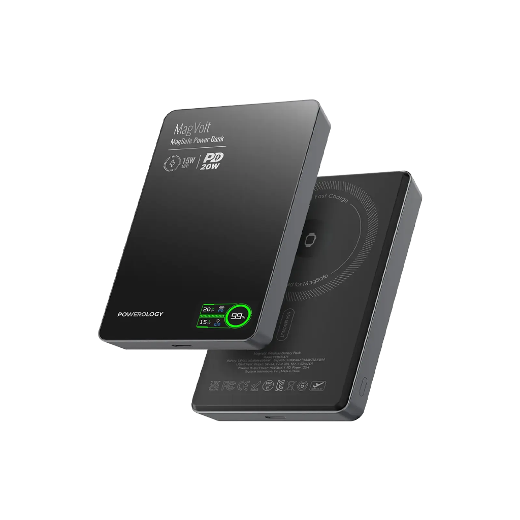 Powerology MagVolt 10000mAh Magnetic Power Bank