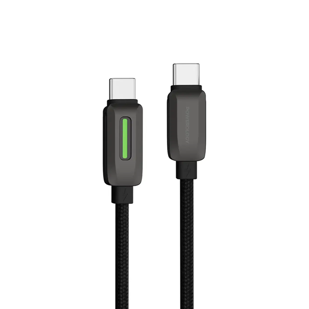 Powerology 60W Braided USB-C to USB-C Cable