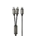 Powerology Zinco Series 2-in-1 Dual USB-C Cable