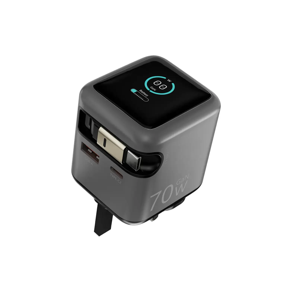 Powerology Halo Dual-Port GaN Charger 70W