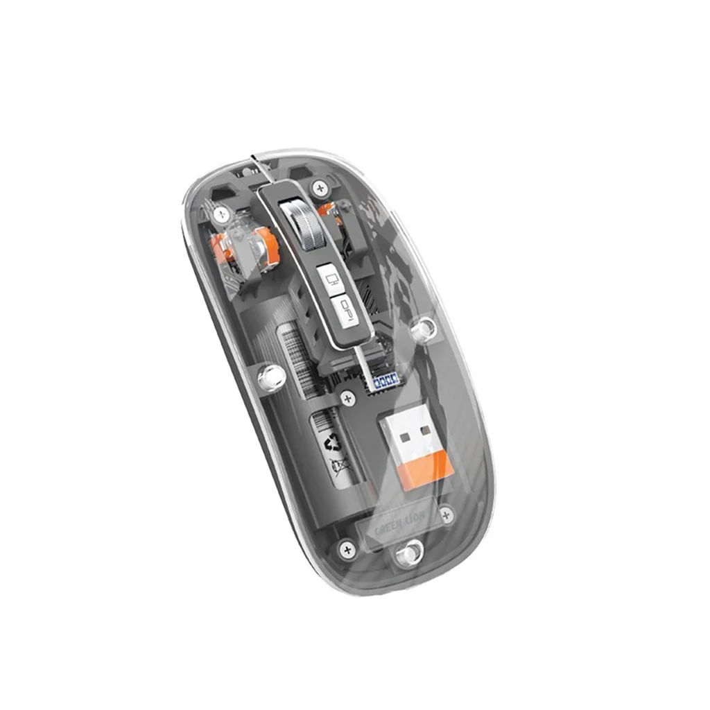 Green Lion Transparent Mouse 2 (Blue)