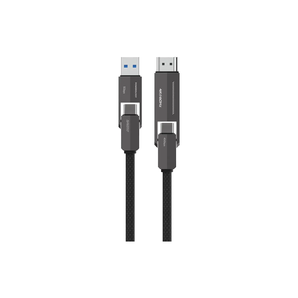 Powerology Vion 4-In-1 Charging & Data Transfer Cable