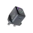 Powerology Voltflow 45W Type-C Adaptor With TFT Screen C To C Cable