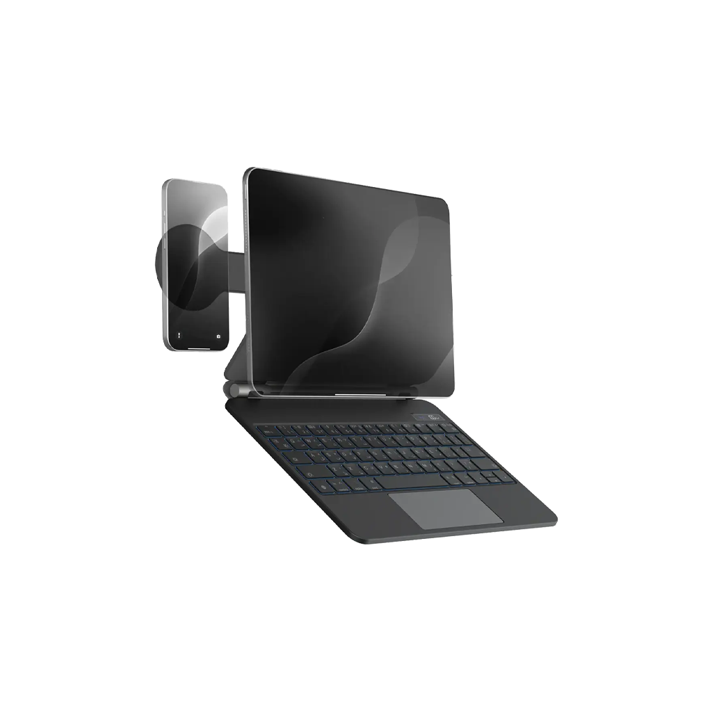 Powerology Powerology DynaBoard Wireless Keyboard Case with MagSafe Phone Holder (iPad Pro 13" M4-M5)