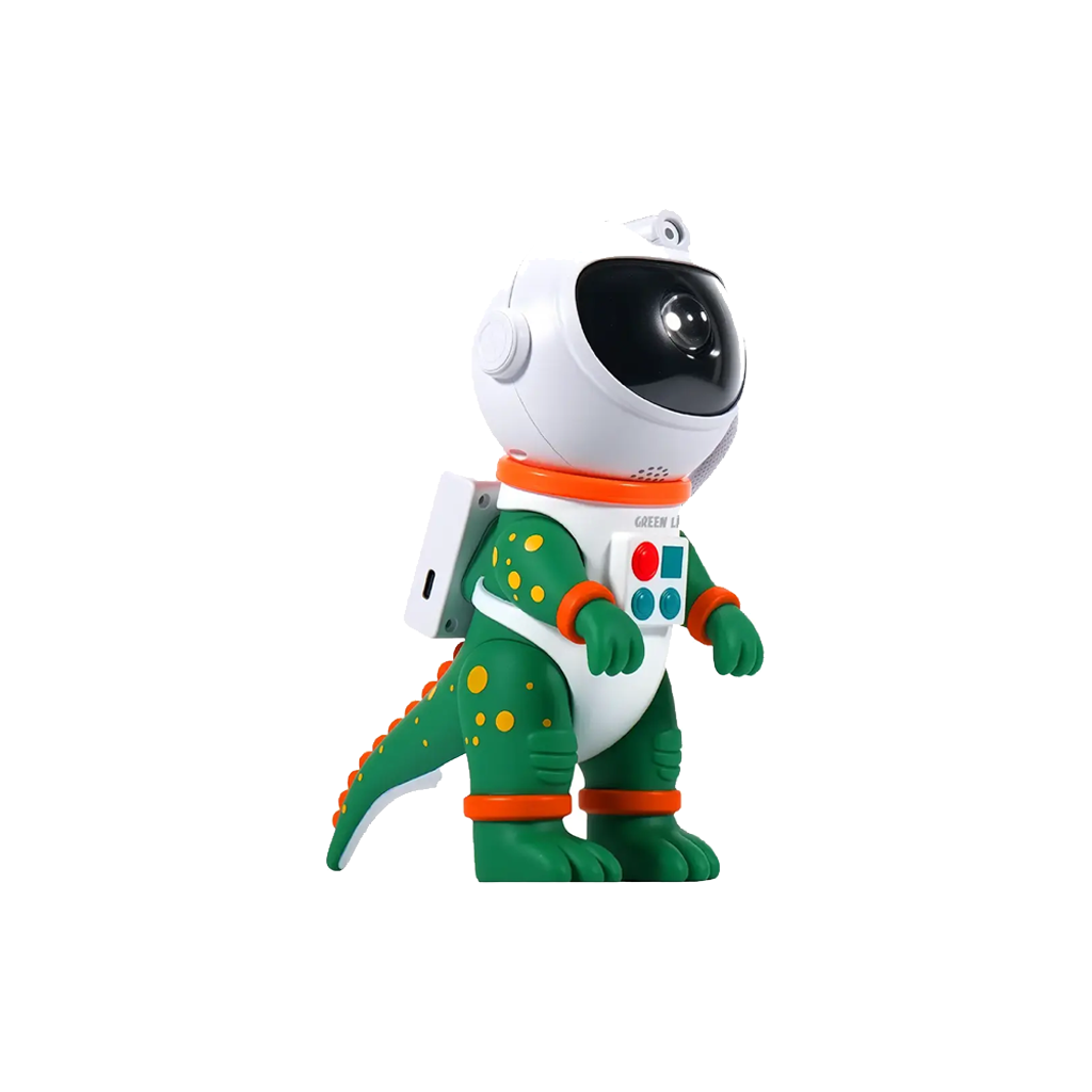 Green Lion Astronaut Night Light Projector