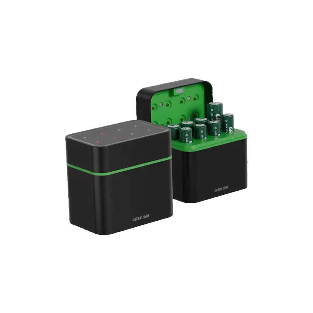 Green Lion Rechargeable 8*AA Battery Dock USB-C