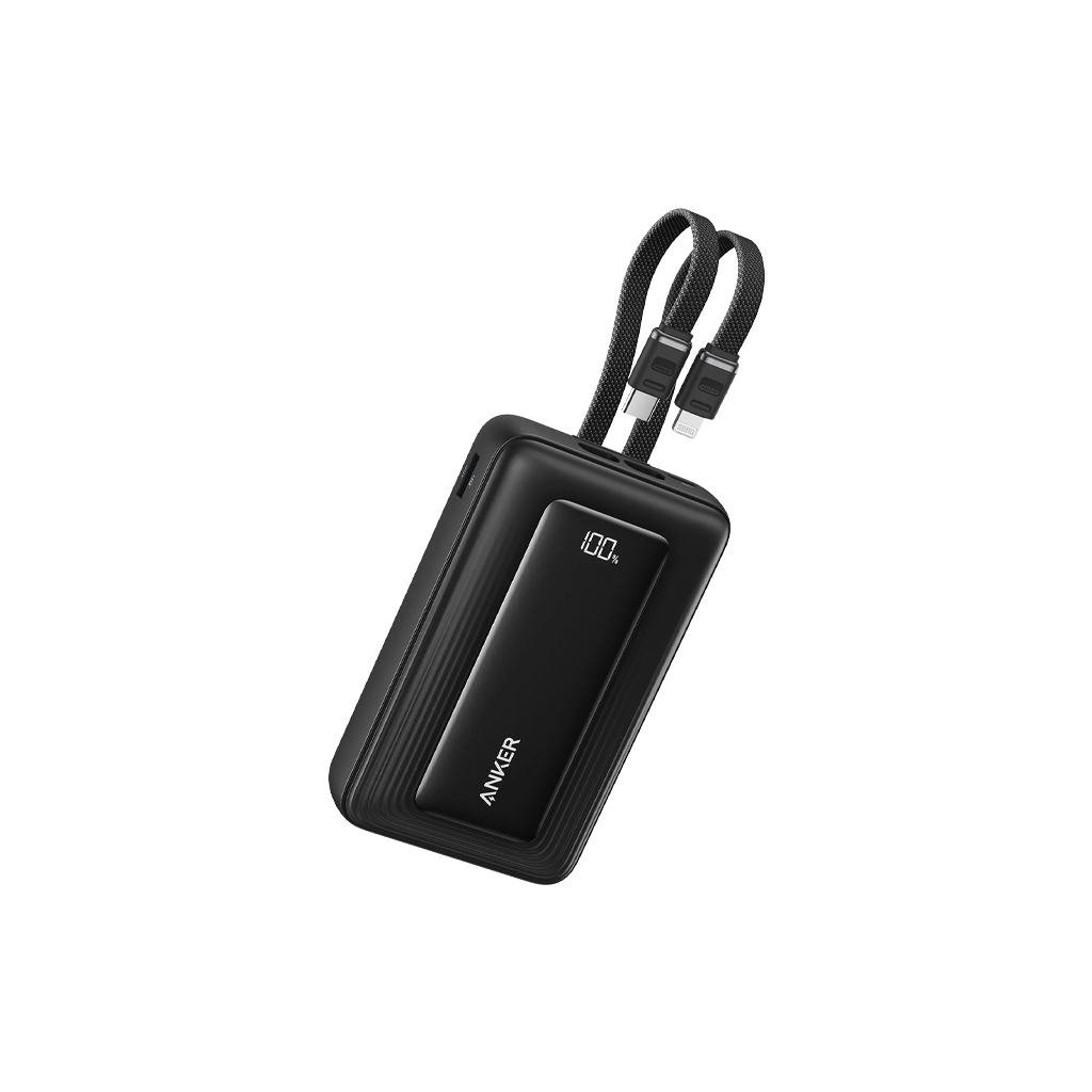 Anker Zolo Power Bank (20K, Built-In USB-C and Lightning Cable) 