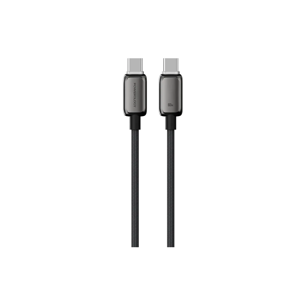 Powerology Zinco 60W USB-C to USB-C charging cable