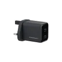 Powerology Volt-X 45W Dual-Port Wall Charger with USB-C to C Cable