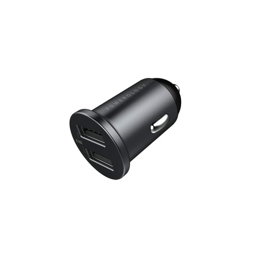 Powerology 4.8A Aluminum Mini Car Charger