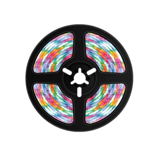 Porodo Blue 16.4 Ft Sound Reactive RGB Strip Light with 44 Key Remote