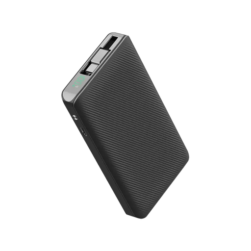 Powerology 10000mAh Retractable Cable Power Bank