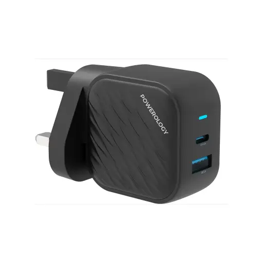 Powerology PD 45W GaN Dual Port Wall Charger