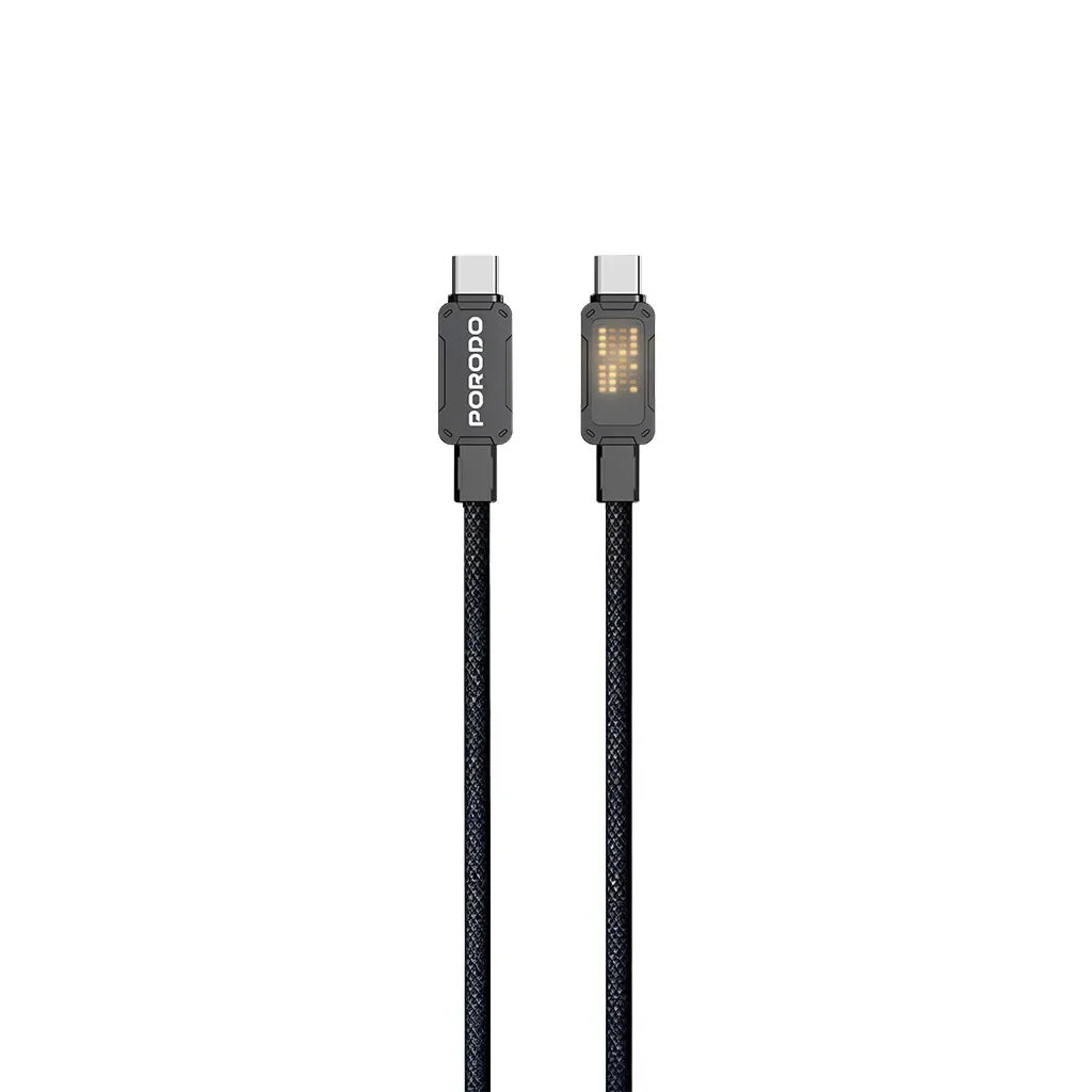 Porodo Pixelated Braided USB-C to USB-C 100W | My Website