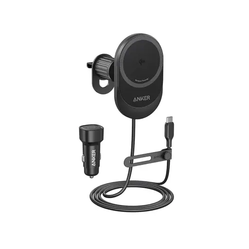 Anker - MagGo Wireless Car Charger (Qi 2.0, 15W)