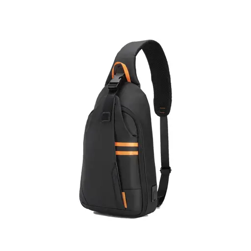 Porodo Gaming Water-Resistant PU Sling Bag With USB-C Port