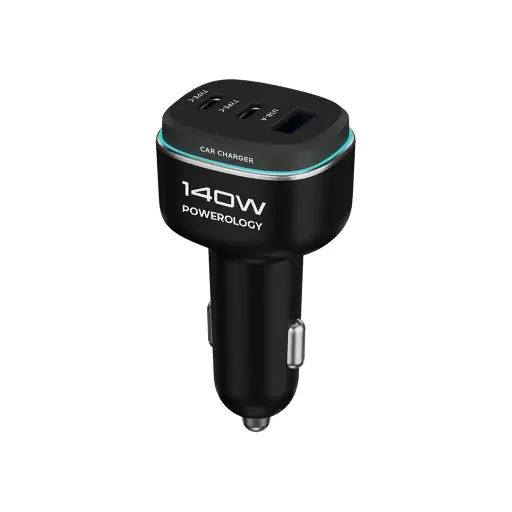 Powerology 140W Triple-Port High-Power Car Charger