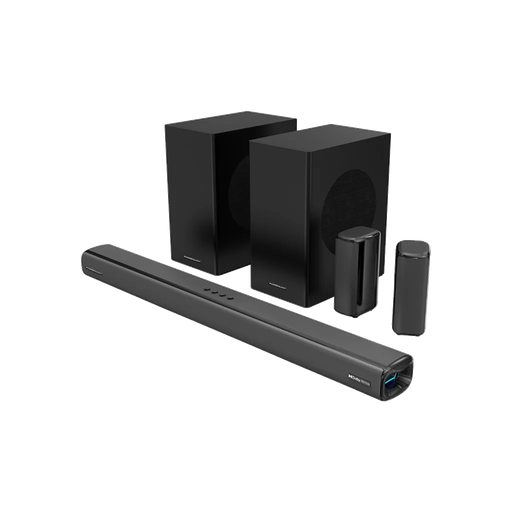 Powerology 5.2.4CH Dual Woofer Wireless Soundbar
