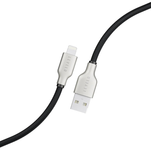 Levelo USB-A to Lightning Weave Net Cable