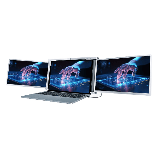 Powerology 14" Portable Dual Screen Tabletop Laptop Monitor